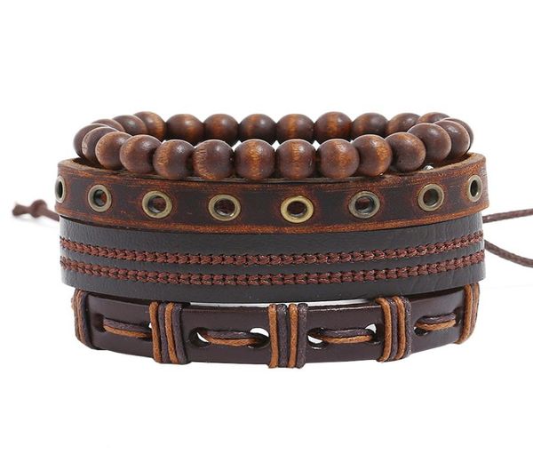 rope leather handmade braided multilayer wooden beads charm bracelets retro set punk adjustable bangle party jewelry8243453, Golden;silver
rope leather handmade braided multilayer wooden beads charm bracelets retro set punk adjustable bangle party jewelry8243453, Golden;silver