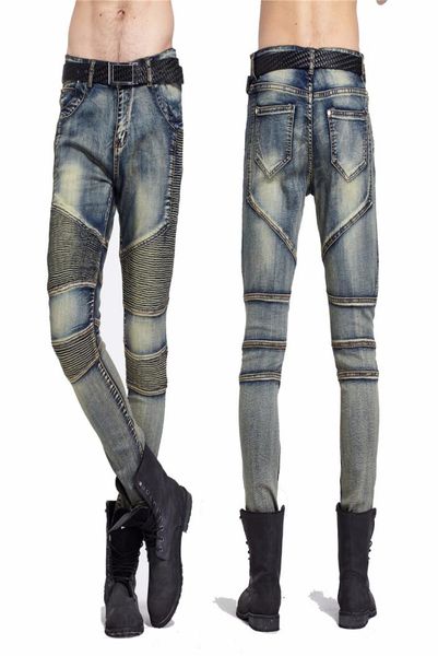 fashionmens skinny jeans men runway distressed slim elastic jeans denim biker jeans hip hop pants washed pleated jean blue7700361, Blue
fashionmens skinny jeans men runway distressed slim elastic jeans denim biker jeans hip hop pants washed pleated jean blue7700361, Blue