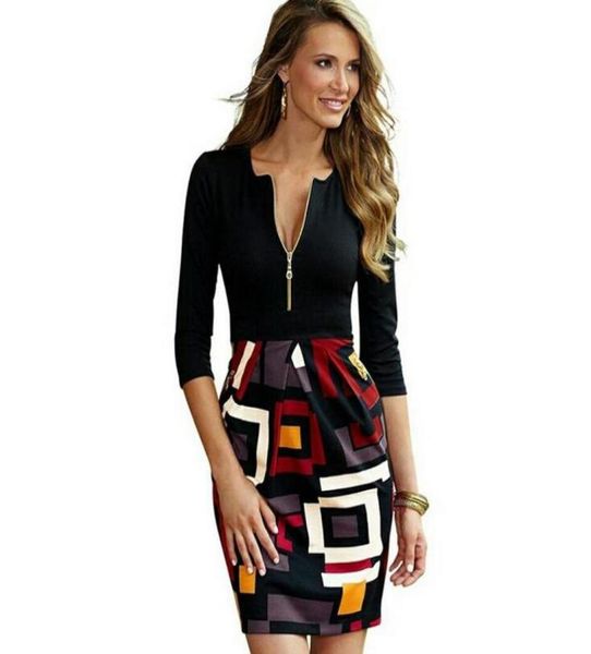 nice gift spring women039s work dresses zipper slim dress geometric stitching pencil skirt nlx0098353299, White;black
nice gift spring women039s work dresses zipper slim dress geometric stitching pencil skirt nlx0098353299, White;black