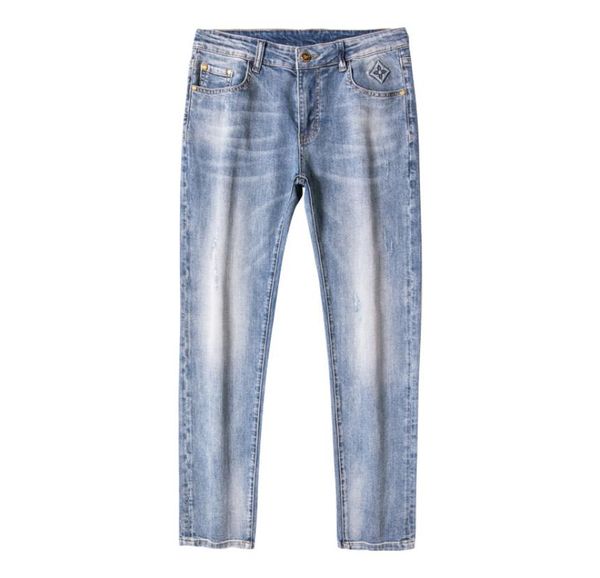 cotton straight elastic business jeans classic style denim male fashion brands men trousers3126497, Blue
cotton straight elastic business jeans classic style denim male fashion brands men trousers3126497, Blue