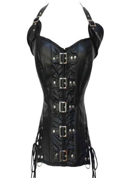 women steampunk leather corsets lingerie clubwear gothic buckles halterneck pu leather black bustier corsets with buckles and9477382, Black;white
women steampunk leather corsets lingerie clubwear gothic buckles halterneck pu leather black bustier corsets with buckles and9477382, Black;white
