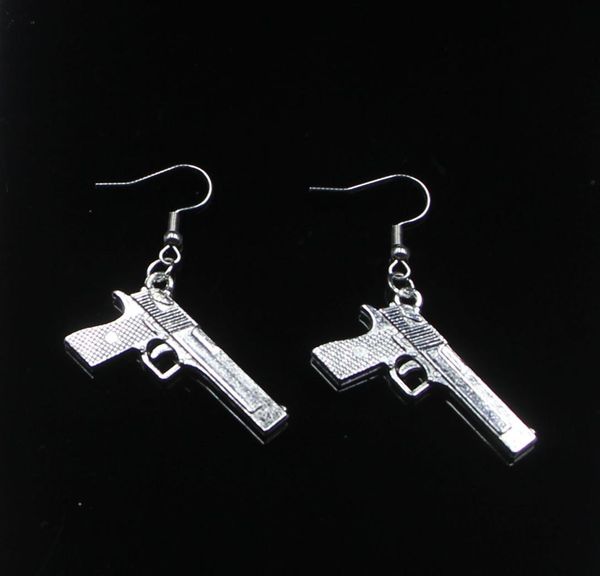 new fashion handmade 4520mm gun browning pistol earrings stainless steel ear hook retro small object jewelry simple design for wo1818134, Silver
new fashion handmade 4520mm gun browning pistol earrings stainless steel ear hook retro small object jewelry simple design for wo1818134, Silver
