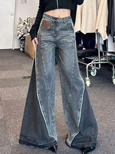 skirt s vintage washed color block jeans oversized street loose high waist fashion korean casual y2k wide leg pants 230711, Black
skirt s vintage washed color block jeans oversized street loose high waist fashion korean casual y2k wide leg pants 230711, Black