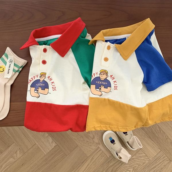 t shirts 2023 summer boys casual short sleeve cotton two colors cute design 230711, Blue
t shirts 2023 summer boys casual short sleeve cotton two colors cute design 230711, Blue