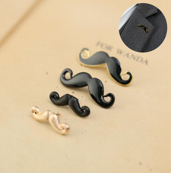 new fashion black golden moustache enamel brooches pins small suit shirt collar lapel pins badge settings for men boy party wear w2414791, Gray
new fashion black golden moustache enamel brooches pins small suit shirt collar lapel pins badge settings for men boy party wear w2414791, Gray