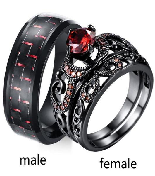 sz512 two rings couple ring his hers black gold ruby women039s ring sets stainless steel men039s ring wedding jewelry8673467, Silver
sz512 two rings couple ring his hers black gold ruby women039s ring sets stainless steel men039s ring wedding jewelry8673467, Silver