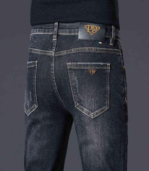 end high brand jeans men039s autumn winter elastic slim small straight tube middle waist youth5358350, Blue
end high brand jeans men039s autumn winter elastic slim small straight tube middle waist youth5358350, Blue