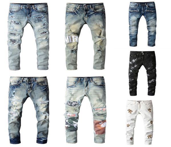 pop ripped holes famous jeans clothing designer pants light color casual man men hooide tshirt and shirts denim straight biker hi4422551, Blue
pop ripped holes famous jeans clothing designer pants light color casual man men hooide tshirt and shirts denim straight biker hi4422551, Blue