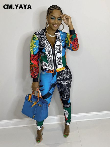 women's two piece pants cm.yaya street paisley sportswear women's set track jacket and leggings set fashion two piece set track su, White
women's two piece pants cm.yaya street paisley sportswear women's set track jacket and leggings set fashion two piece set track su, White
