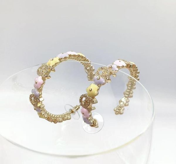 18k gold plated rhinestone hoop earrings alluring purple light pink flower form fashion brand designer earrings for women weddi1113893, Golden;silver
18k gold plated rhinestone hoop earrings alluring purple light pink flower form fashion brand designer earrings for women weddi1113893, Golden;silver