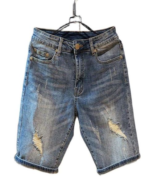 summer 2021 fashion casual ripped hole brand streetwear hip hop mens denim shorts korean straight short jeans trousers for man1240272, Blue
summer 2021 fashion casual ripped hole brand streetwear hip hop mens denim shorts korean straight short jeans trousers for man1240272, Blue
