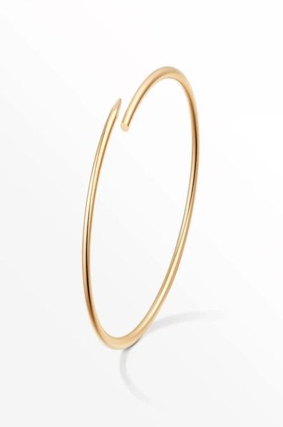 designer 28mm thin 6th nail bracelet bangle titanium steel 18k gold plated bracelets women love bracelet bangles jewelry gift siz3519260, Black
designer 28mm thin 6th nail bracelet bangle titanium steel 18k gold plated bracelets women love bracelet bangles jewelry gift siz3519260, Black