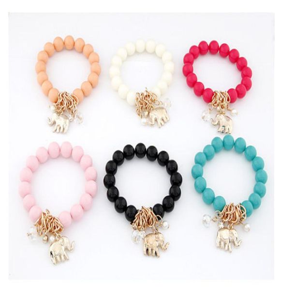2015 new fashion colorful elephant pendant beads bracelet jewelry for women 6colors available 212500, Golden;silver
2015 new fashion colorful elephant pendant beads bracelet jewelry for women 6colors available 212500, Golden;silver