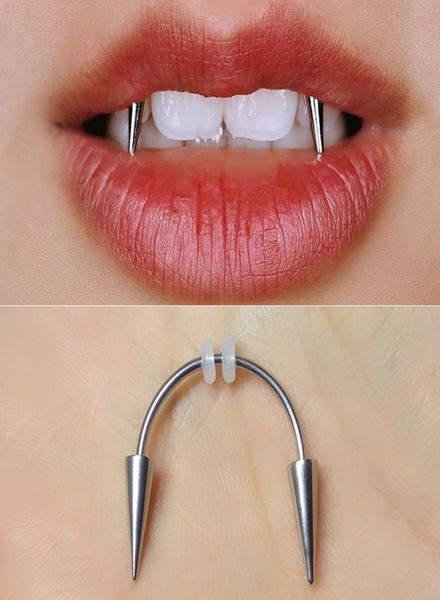 1pc punk dental grills dracula septum piercing tiger tooth nail stainless steel c rod smile lip ring zomibe vampire teeth decorati5174073, Black
1pc punk dental grills dracula septum piercing tiger tooth nail stainless steel c rod smile lip ring zomibe vampire teeth decorati5174073, Black