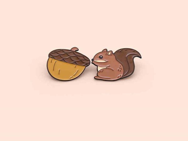 squirrel and pine cones brooches for women cartoon creative enamel lapel pins funny couple badges denim shirt gift bag accessories9888753, Gray
squirrel and pine cones brooches for women cartoon creative enamel lapel pins funny couple badges denim shirt gift bag accessories9888753, Gray