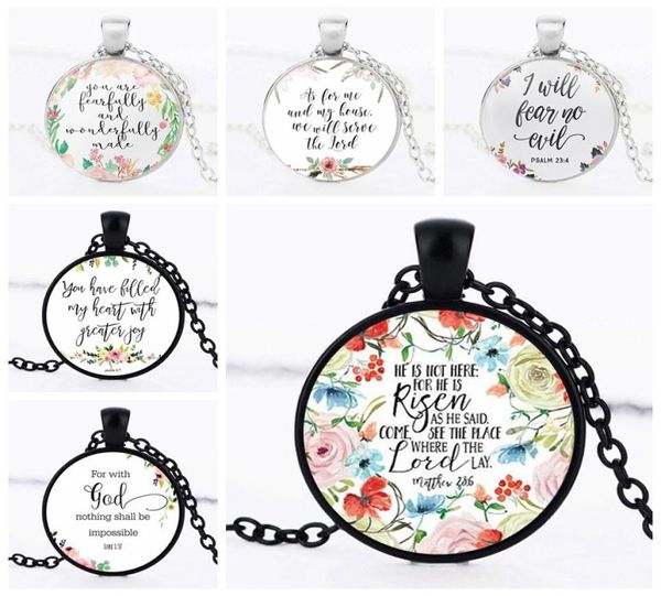 new scriptures flower necklaces for women men religion bible letter glass cabochons pendant chains fashion girls jewelry gift6891224, Silver
new scriptures flower necklaces for women men religion bible letter glass cabochons pendant chains fashion girls jewelry gift6891224, Silver