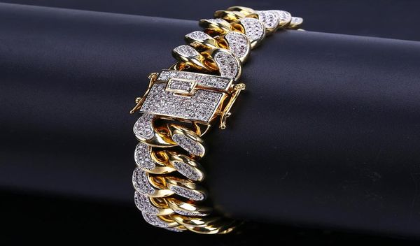 18k gold white gold iced out cz zirconia miami cuban link chain bracelet 10 14 18mm rapper hip hop curb jewelry gifts for boys who7440808, Black
18k gold white gold iced out cz zirconia miami cuban link chain bracelet 10 14 18mm rapper hip hop curb jewelry gifts for boys who7440808, Black