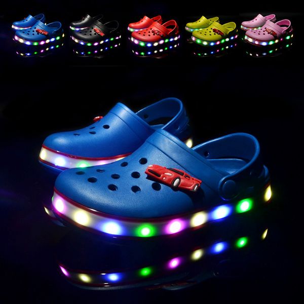 sandals fashion children's led shoes summer children's beach water shoes small hole anti slip slider boys and girls illuminated sl, Black
sandals fashion children's led shoes summer children's beach water shoes small hole anti slip slider boys and girls illuminated sl, Black