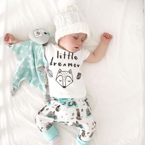 02y summer newborn baby boy girl clothes set little dreamer fox tshirt pants outfits clothes baby clothing set5894390, White
02y summer newborn baby boy girl clothes set little dreamer fox tshirt pants outfits clothes baby clothing set5894390, White