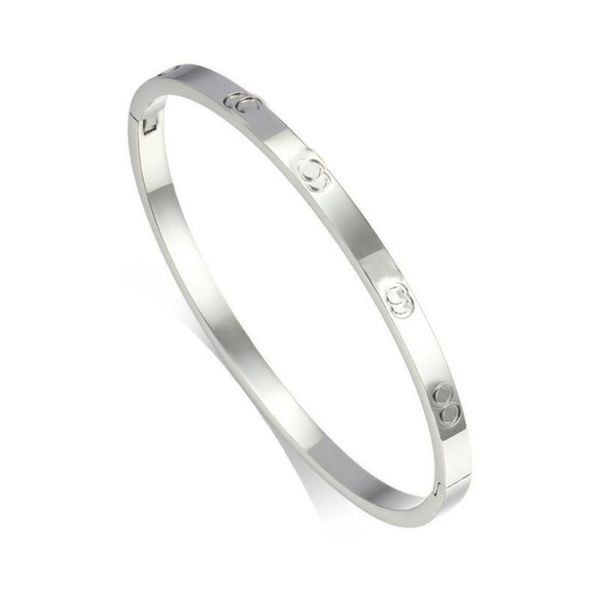 women lovers bracelet silver gold bangles men luxury designer jewelry titanium steel couple simple fashion diamond custom 6mm cuff9826510, Golden;silver
women lovers bracelet silver gold bangles men luxury designer jewelry titanium steel couple simple fashion diamond custom 6mm cuff9826510, Golden;silver