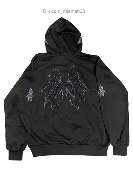 women's hoodies sweatshirts women's gothic skeleton rhinestone spider web hoodie y2k full zip jacket with oversized street clothes, Black
women's hoodies sweatshirts women's gothic skeleton rhinestone spider web hoodie y2k full zip jacket with oversized street clothes, Black
