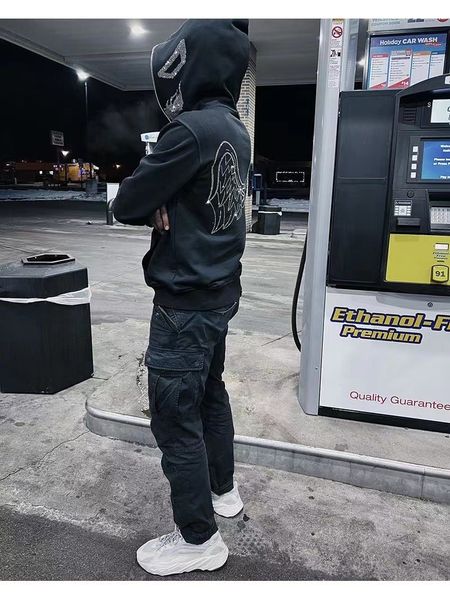 2023 skull reflective designer men's hoodie pullover sweatshirt loose long sleeve hooded pullover men's women's top, Black
2023 skull reflective designer men's hoodie pullover sweatshirt loose long sleeve hooded pullover men's women's top, Black