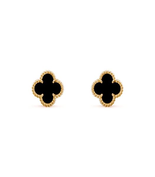 designer earrings 14k gold stud earrings black agate fourleaf clovers female medium size clip earpin valentine039s day lucky l1984087, Golden;silver
designer earrings 14k gold stud earrings black agate fourleaf clovers female medium size clip earpin valentine039s day lucky l1984087, Golden;silver