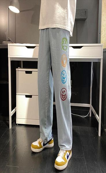 men039s jeans men smile printed graphic baggy 2022 spring autumn mens streetwear cargo pants black denim joggers male vintage t1260215, Blue
men039s jeans men smile printed graphic baggy 2022 spring autumn mens streetwear cargo pants black denim joggers male vintage t1260215, Blue