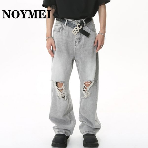men s jeans noymei high street ripped all match vintage casual pants streetwear 2023 spring loose male denim trousers wa1343 230711, Blue
men s jeans noymei high street ripped all match vintage casual pants streetwear 2023 spring loose male denim trousers wa1343 230711, Blue