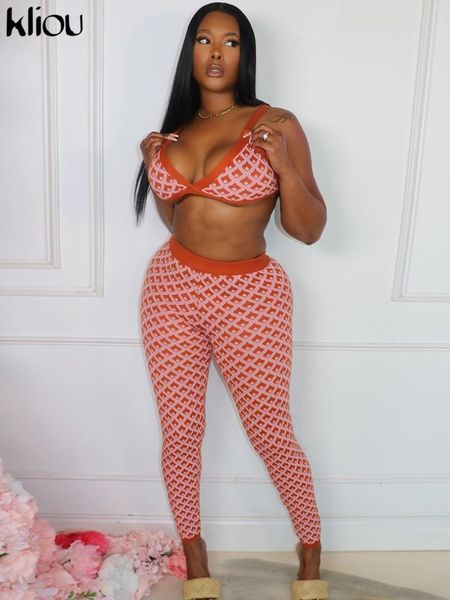 women's two piece pants kliou bird lattice print two piece set women low neck skinny camisole sporty high waist pants female athleisure, White
women's two piece pants kliou bird lattice print two piece set women low neck skinny camisole sporty high waist pants female athleisure, White