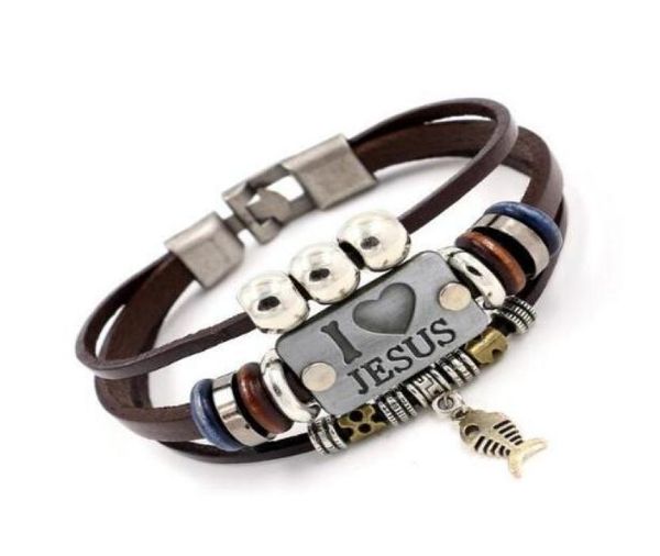 i love jesus charm bracelets vintage fish pendant christian multilayer leather bracelets for mens women bangle gd1155848542, Golden;silver
i love jesus charm bracelets vintage fish pendant christian multilayer leather bracelets for mens women bangle gd1155848542, Golden;silver