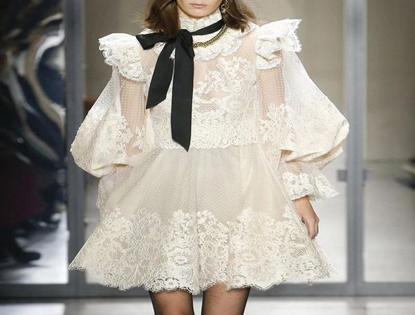 lian tide brand spring and autumn new stand-up collar lace long-sleeved high-waist perspective bow dress8718345, Black
lian tide brand spring and autumn new stand-up collar lace long-sleeved high-waist perspective bow dress8718345, Black