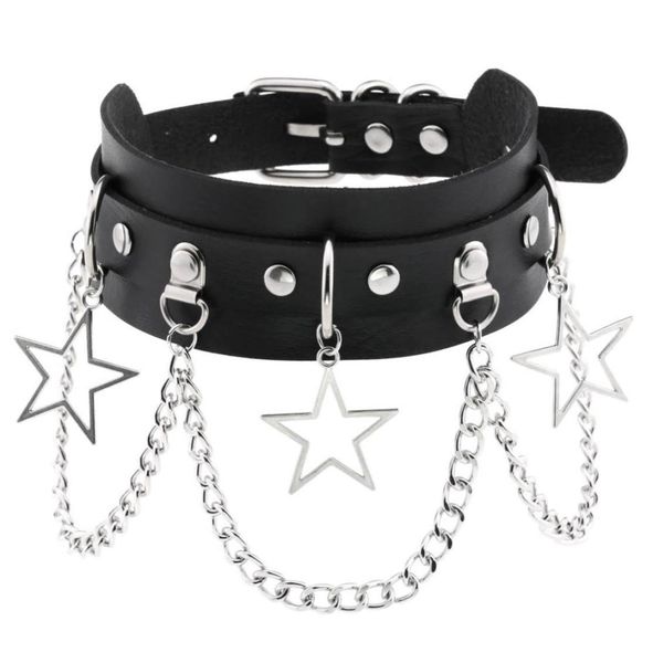 costumes pentacle pendant chain clavicle chain choker neck cover personality exaggerated pu leather necklace collar1072166, Black
costumes pentacle pendant chain clavicle chain choker neck cover personality exaggerated pu leather necklace collar1072166, Black