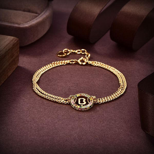 designer jewelry set women chains bracelet gold pendant necklace luxury classic jewlery sets b necklaces chokers charm bracelets 237072c, Silver