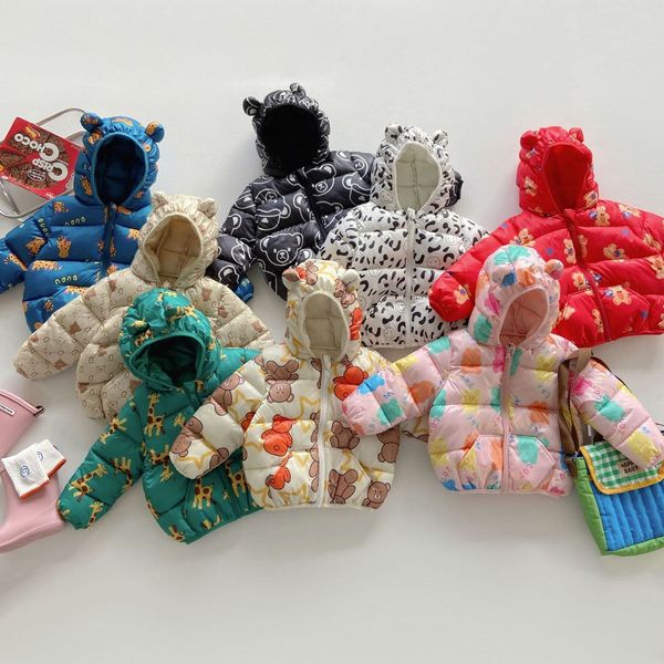 jackets children down cotton padded jacket boys and girls cartoon hoodies with ears coat baby cotton 1 6t winter 230711, Blue;gray
jackets children down cotton padded jacket boys and girls cartoon hoodies with ears coat baby cotton 1 6t winter 230711, Blue;gray