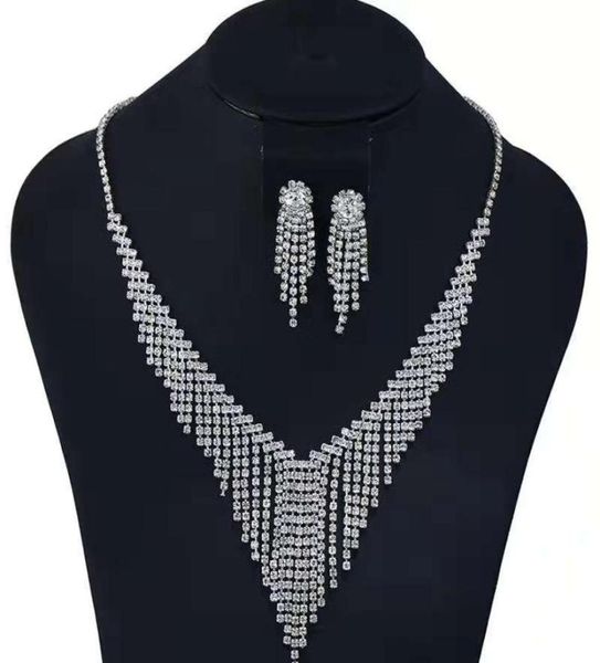 tassel chain diamonds jewelry sets fringe dangle earrings diamonds pendant necklace women girl wedding jewelry evening dress acces5828145, Silver
tassel chain diamonds jewelry sets fringe dangle earrings diamonds pendant necklace women girl wedding jewelry evening dress acces5828145, Silver