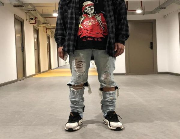 mens blue ripped skinny jeans straight slim fit damage wash elactic hole denim jeans high street fog style vintage jeans hiphop tr2431315
mens blue ripped skinny jeans straight slim fit damage wash elactic hole denim jeans high street fog style vintage jeans hiphop tr2431315