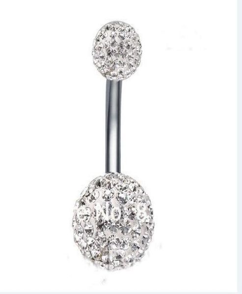10pcslot 610mm crystal disco shamballa ball piercing body jewelry navel ring belly ring2025591, Silver
10pcslot 610mm crystal disco shamballa ball piercing body jewelry navel ring belly ring2025591, Silver