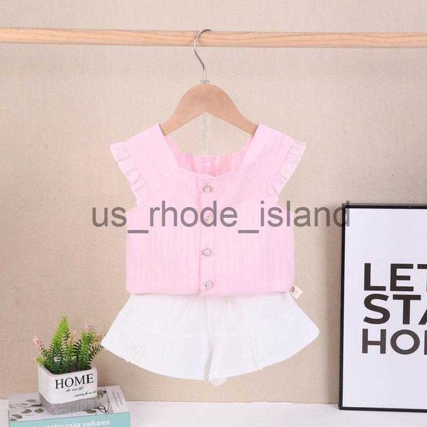 clothing sets clothing sets summer fashion sweet children's sleeveless pearl buckle t-shirt shorts 2pcs/sets kids suit baby girl 0-5yea, White
clothing sets clothing sets summer fashion sweet children's sleeveless pearl buckle t-shirt shorts 2pcs/sets kids suit baby girl 0-5yea, White