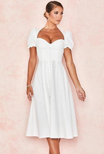 deiveteger2020 new arrival white linen blend puff sleeve midi sundress 829912034983, Black;gray
deiveteger2020 new arrival white linen blend puff sleeve midi sundress 829912034983, Black;gray