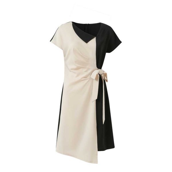 women's short sleeve v-neck wrap tail cocktail party dress asymmetric pleated wedding guest dress9c90, White;black
women's short sleeve v-neck wrap tail cocktail party dress asymmetric pleated wedding guest dress9c90, White;black