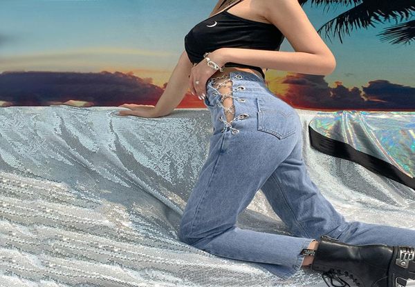 womens fashion high waist jeans harajuku straight jean femme streetwear side chain hollow out jeans5068178, Blue
womens fashion high waist jeans harajuku straight jean femme streetwear side chain hollow out jeans5068178, Blue