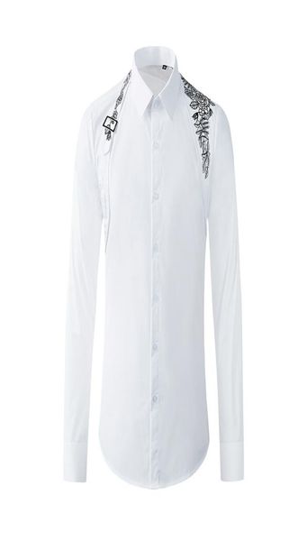 metal buckle ribbon over the shoulder men shirt long sleeve slim chemise homme highend pure cotton business male dress shirts3017087, White;black
metal buckle ribbon over the shoulder men shirt long sleeve slim chemise homme highend pure cotton business male dress shirts3017087, White;black