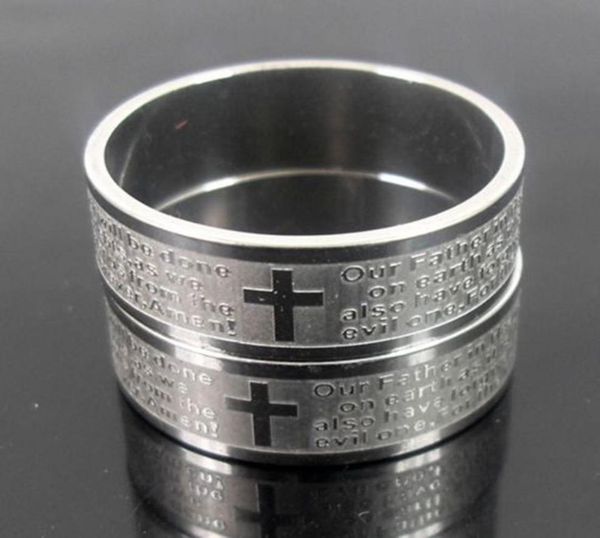 25pcs etched silver mens english lord039s prayer stainless steel cross rings religious rings men039s gift whole jewelry 8600509
25pcs etched silver mens english lord039s prayer stainless steel cross rings religious rings men039s gift whole jewelry 8600509