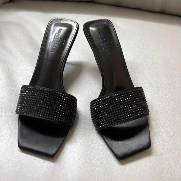 sandals new square headed slim heel slippers high heels style black rhinestone open toe for women 230626
sandals new square headed slim heel slippers high heels style black rhinestone open toe for women 230626