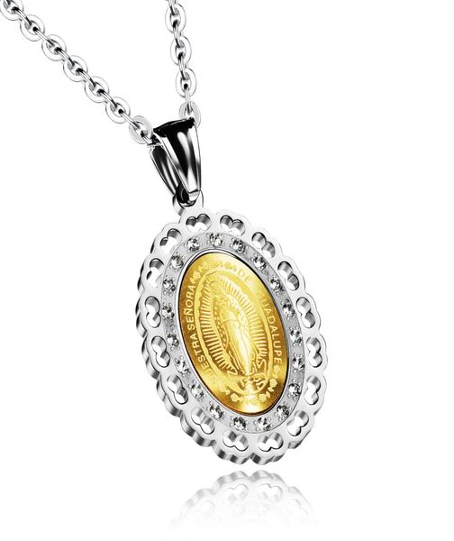 two tone silver and yellow gold color stainless steel virgin mary miraculous medal pendant necklace 20quot3911548
two tone silver and yellow gold color stainless steel virgin mary miraculous medal pendant necklace 20quot3911548