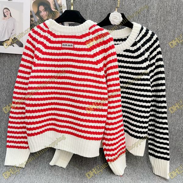 designer striped sweater luxury womens pullover fashion classic letter autumn and winter round neck long sleeve sweater wool keep warm, Black
designer striped sweater luxury womens pullover fashion classic letter autumn and winter round neck long sleeve sweater wool keep warm, Black