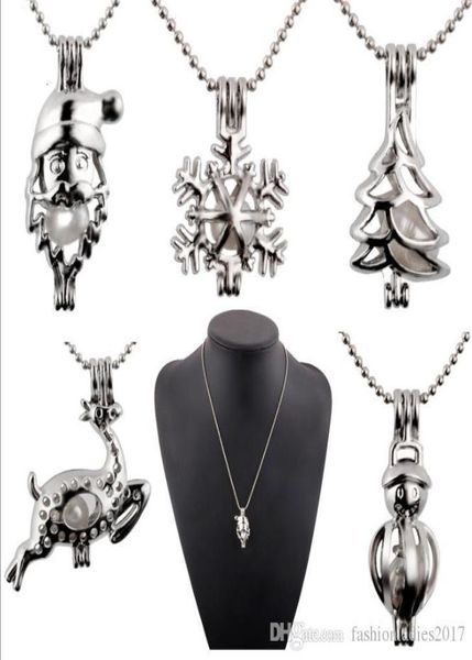 new pearl cage pendant necklace with oyster pearl christmas tree snowman deer santa hollow locket clavicle chain pearl necklaces j5711624, Silver
new pearl cage pendant necklace with oyster pearl christmas tree snowman deer santa hollow locket clavicle chain pearl necklaces j5711624, Silver