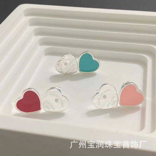 high version tiffay's blue love enamel earrings with diamond drop glue s925 silver simple and fashionable light luxurious niche, Golden
high version tiffay's blue love enamel earrings with diamond drop glue s925 silver simple and fashionable light luxurious niche, Golden