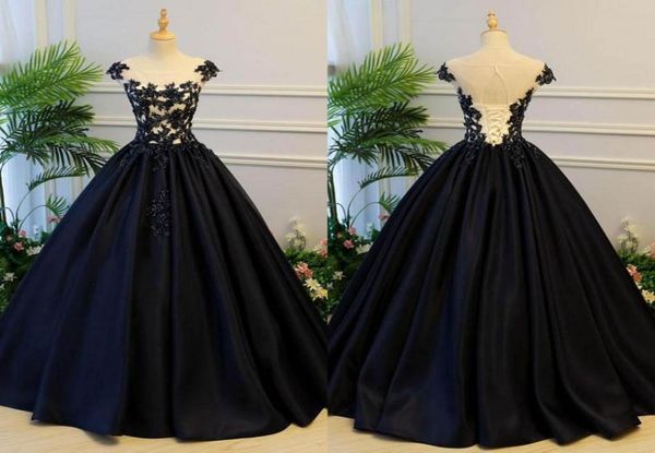 2023 black satin quinceanera dresses long jewel sheer neck applique lace ruched sequin sweet 16 dresses for girls prom 8770415, Blue;red
2023 black satin quinceanera dresses long jewel sheer neck applique lace ruched sequin sweet 16 dresses for girls prom 8770415, Blue;red